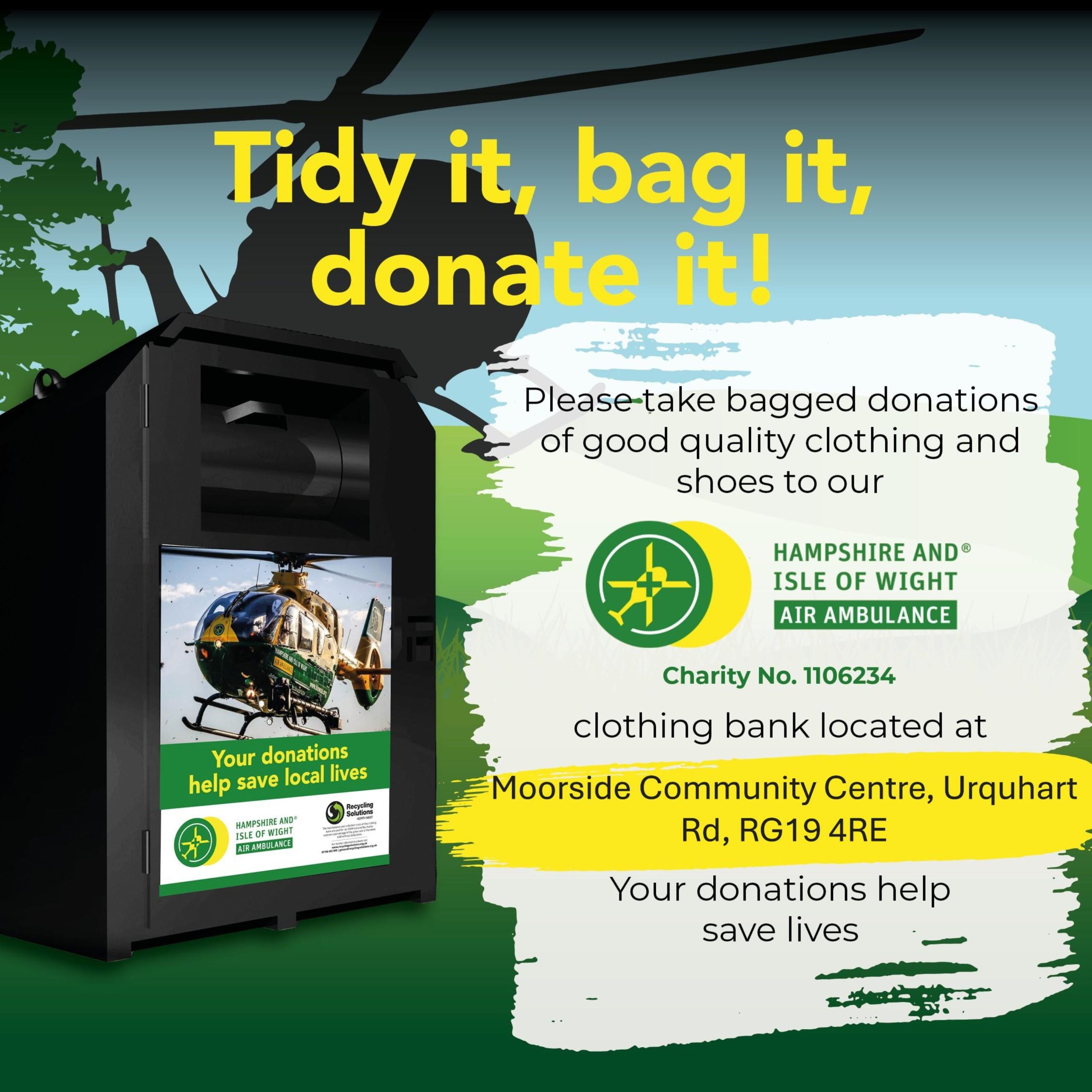 Tidy it, bag it, donate it!